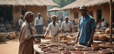 como o café foi usado como moeda de troca na África