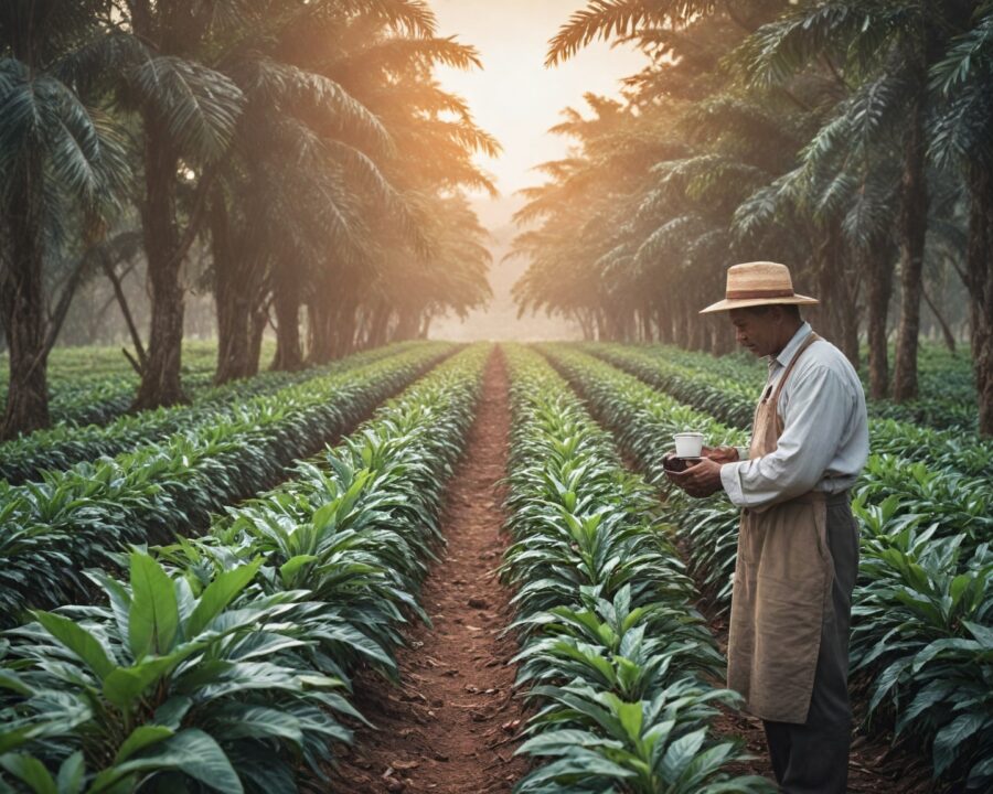 a história das fazendas de café no Brasil e sua evolução