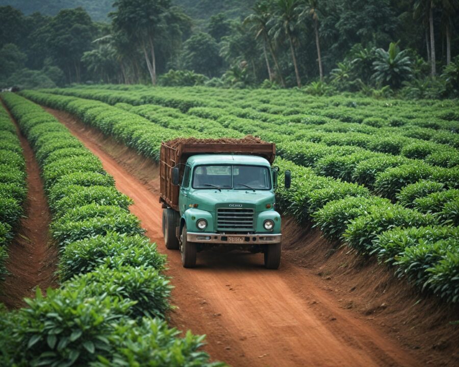 Como otimizar o transporte de grãos verdes de café com eficiência